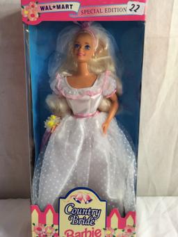 NIP Mattel Barbie Doll Country Bride Barbie Walmart Special Edition 13"Tall By 5.5"W Box Size