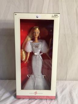 Collector NIP Mattel Barbie Pink Label Sodiac Sign Collection Cancer Barbie Doll 13.5"T by 6.5"W