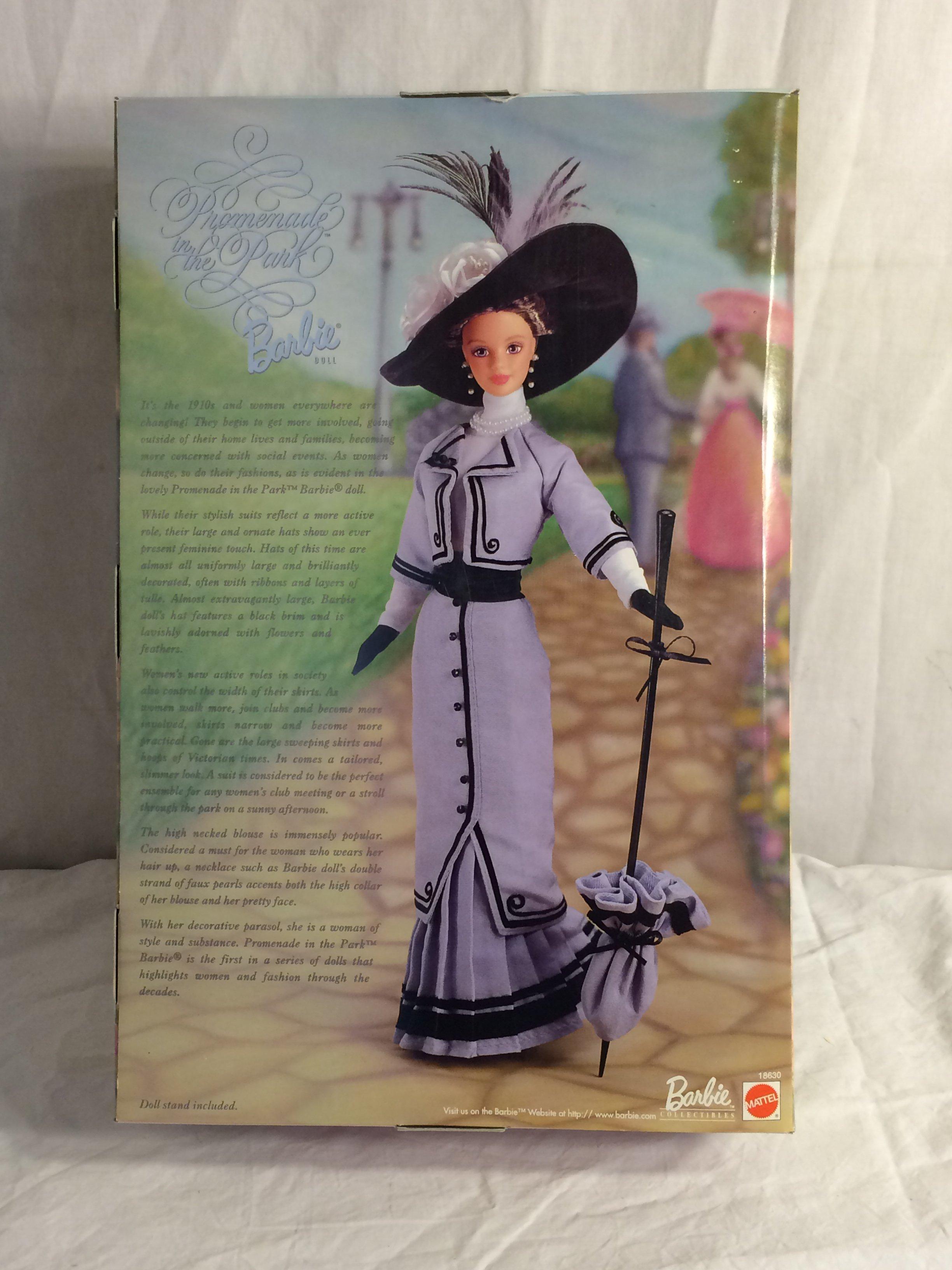 Collector Mattel Barbie Doll Promenade In The Park 13.5" Tall By 9"Width Box Size