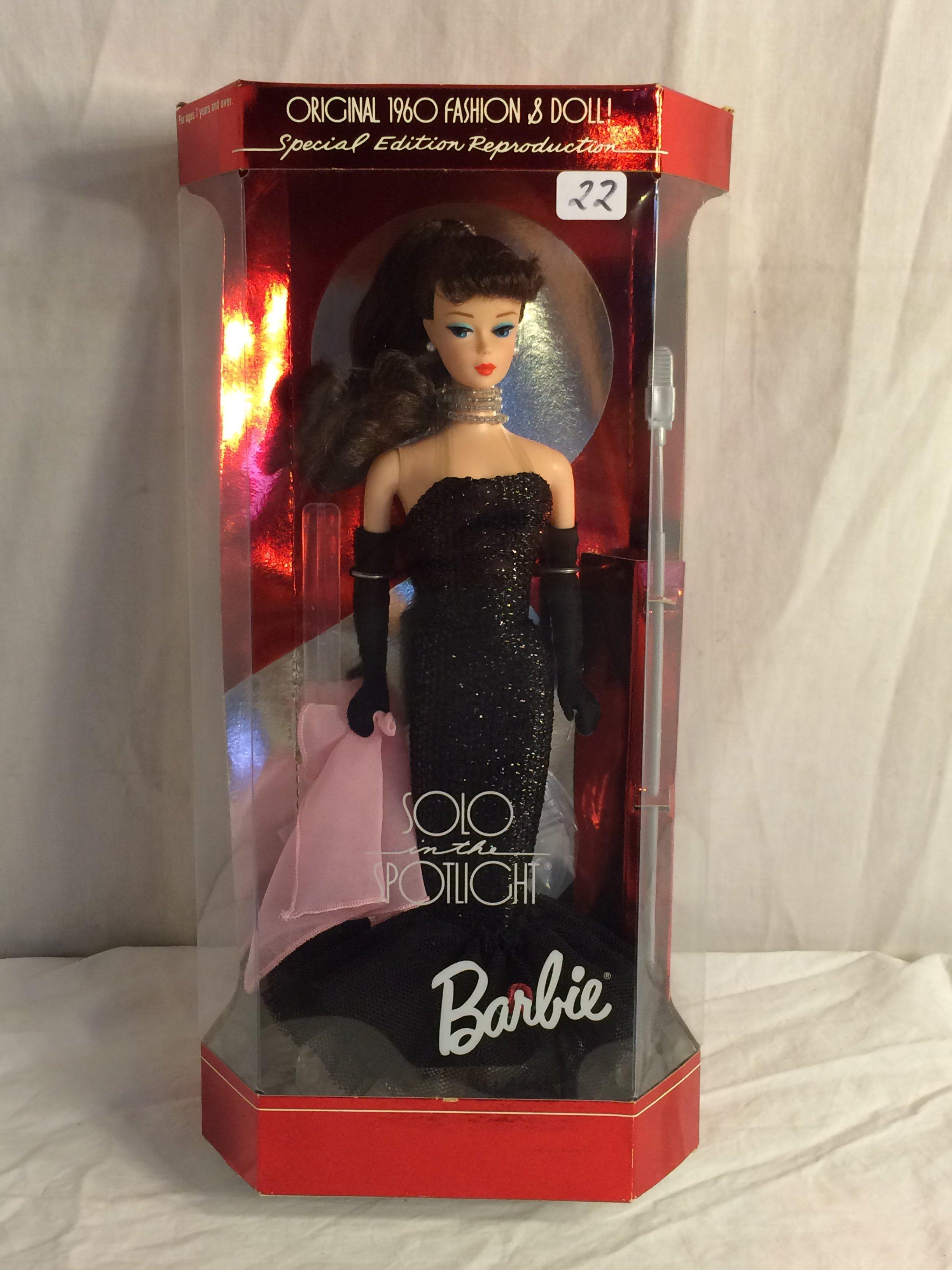 Collector Mattel Barbie Doll Solo In The Spotlight 1960 Doll Reproduction 12.3/4" tall By 6.5"W Box