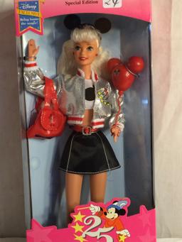 Collector Mattel Barbie Doll 25th Walt Disney World Barbie Doll 12.3/4" Tall By 5.5" Width Box Size