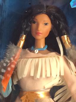 Collector Mattel Barbie Doll Disney's Pocahontas 13.5" Tall By 9" Width Box Size