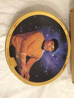 Collector Vintage 1991 Porcelain Plate Star Trek 25th Annv. Commeorative Plate No.3364-A Sz:8.5"