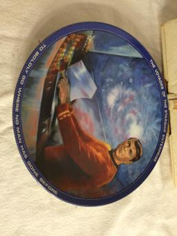 Collector  Vintage 1983 Porcelain Plate tar Trek The Voyage Of Star Ship "Scotty" No.4492C Size:8.5"