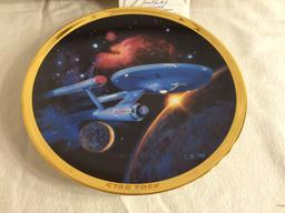 Collector Vintage 1994 Porcelain Plate Star Trek USS Enterprise NCC- 1701 25th Plate No.2332B