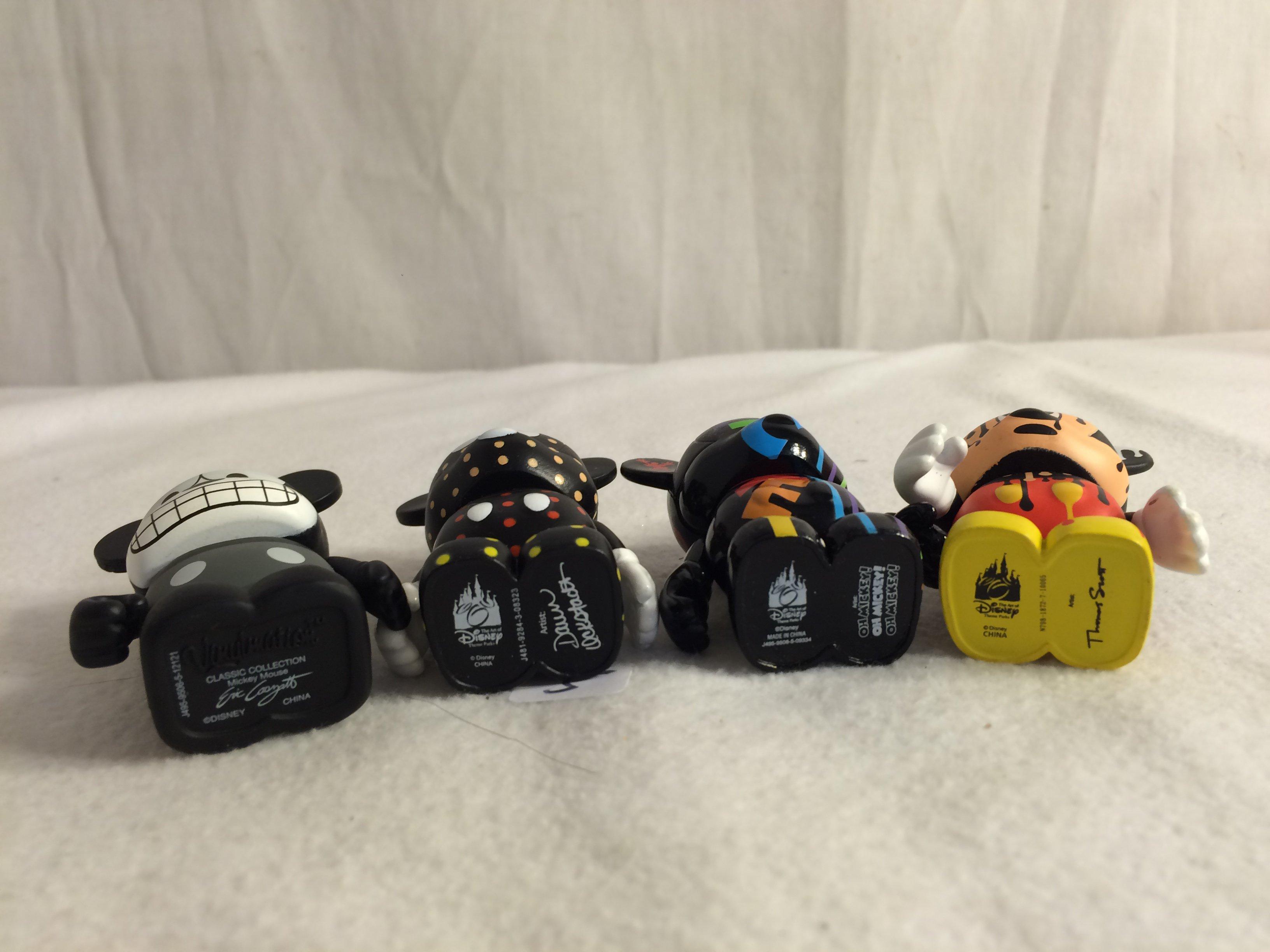 Lot of 4 Pieces Loose The Art Of Disney Theme Parks Vinylmation Assorted 3"tall/each Figures