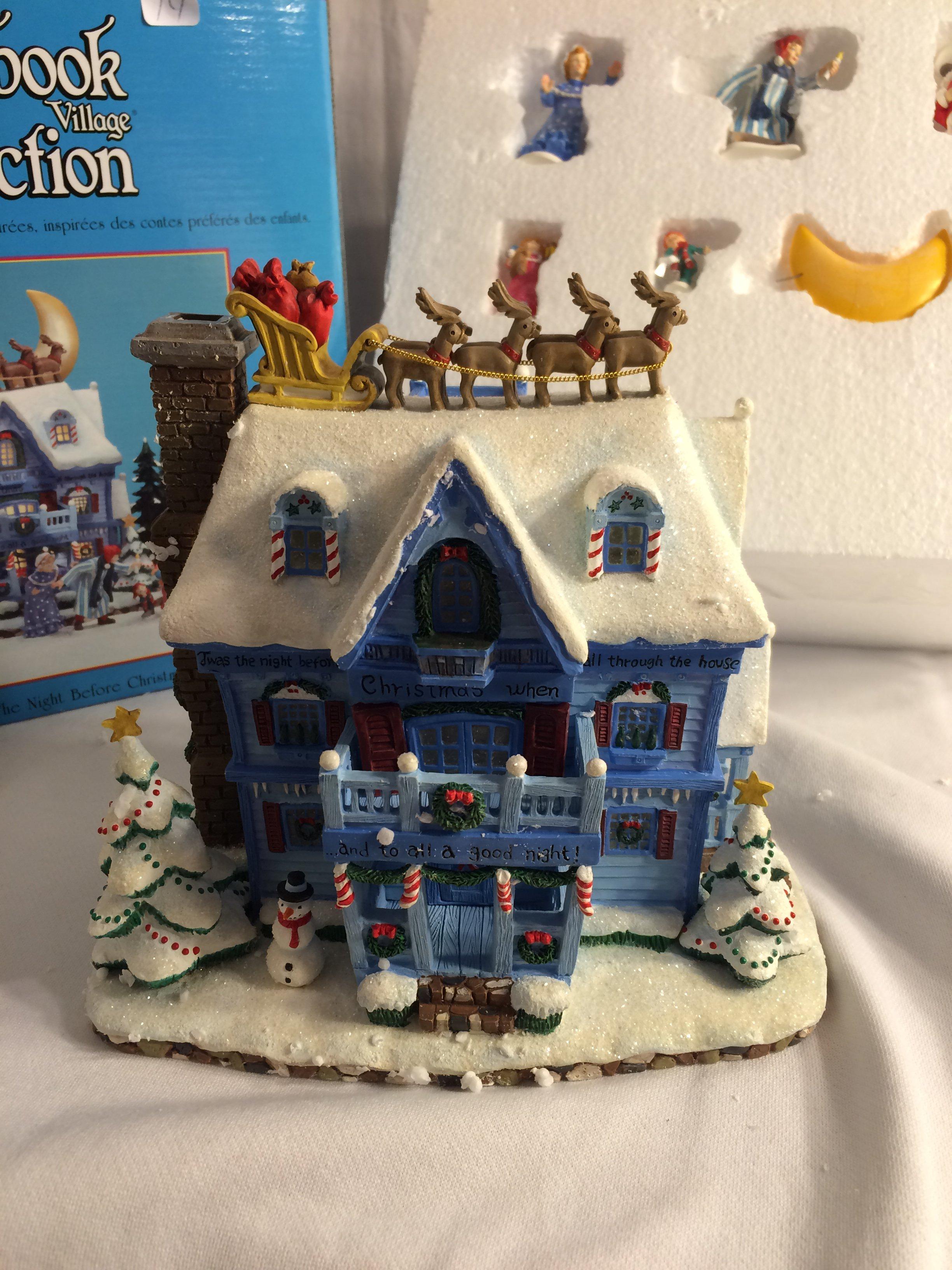 Storybook Village Collection "Twas The Night Before Christmas" 56.13175- Set of 6 Missing Light 11"x