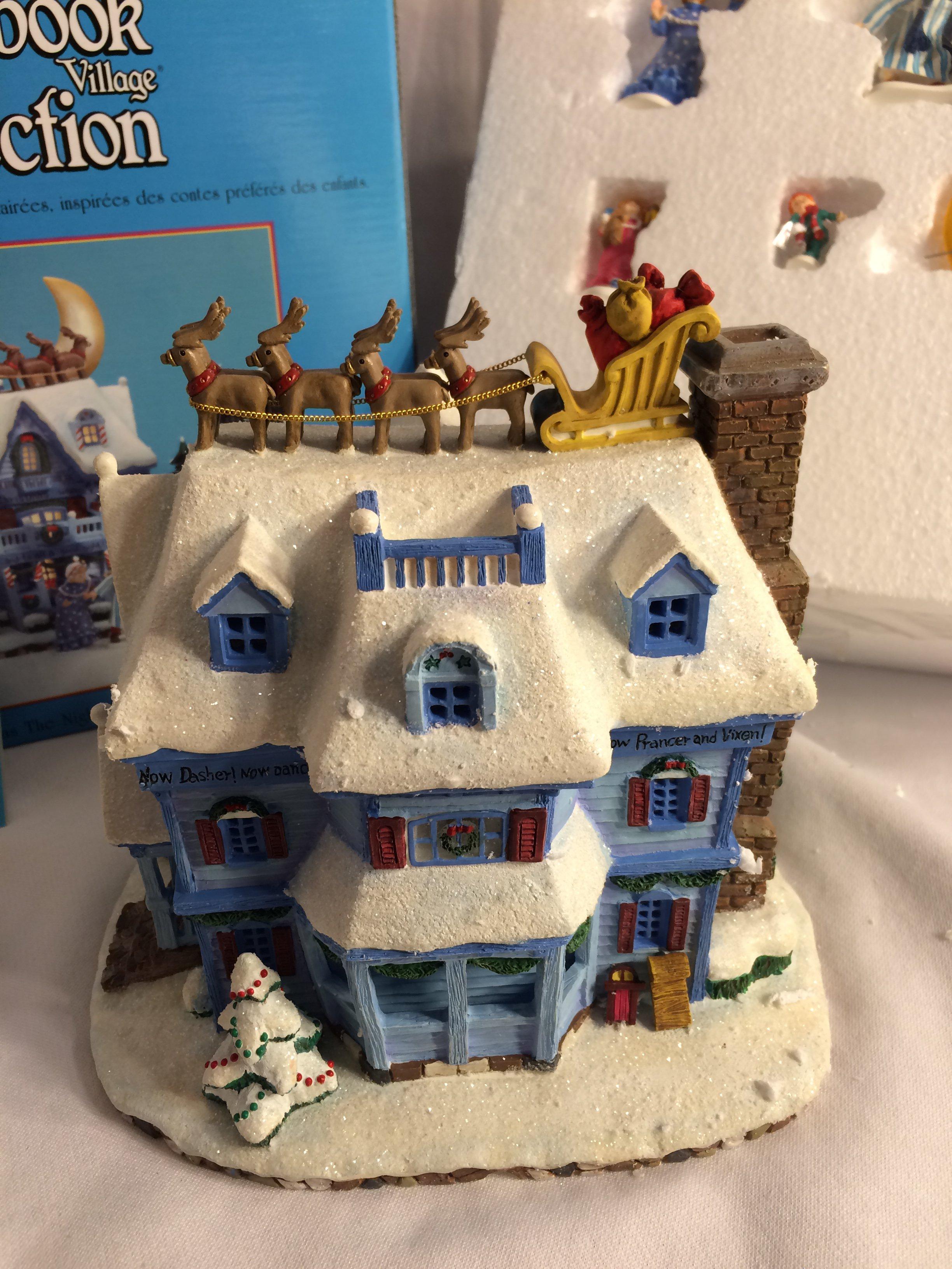 Storybook Village Collection "Twas The Night Before Christmas" 56.13175- Set of 6 Missing Light 11"x