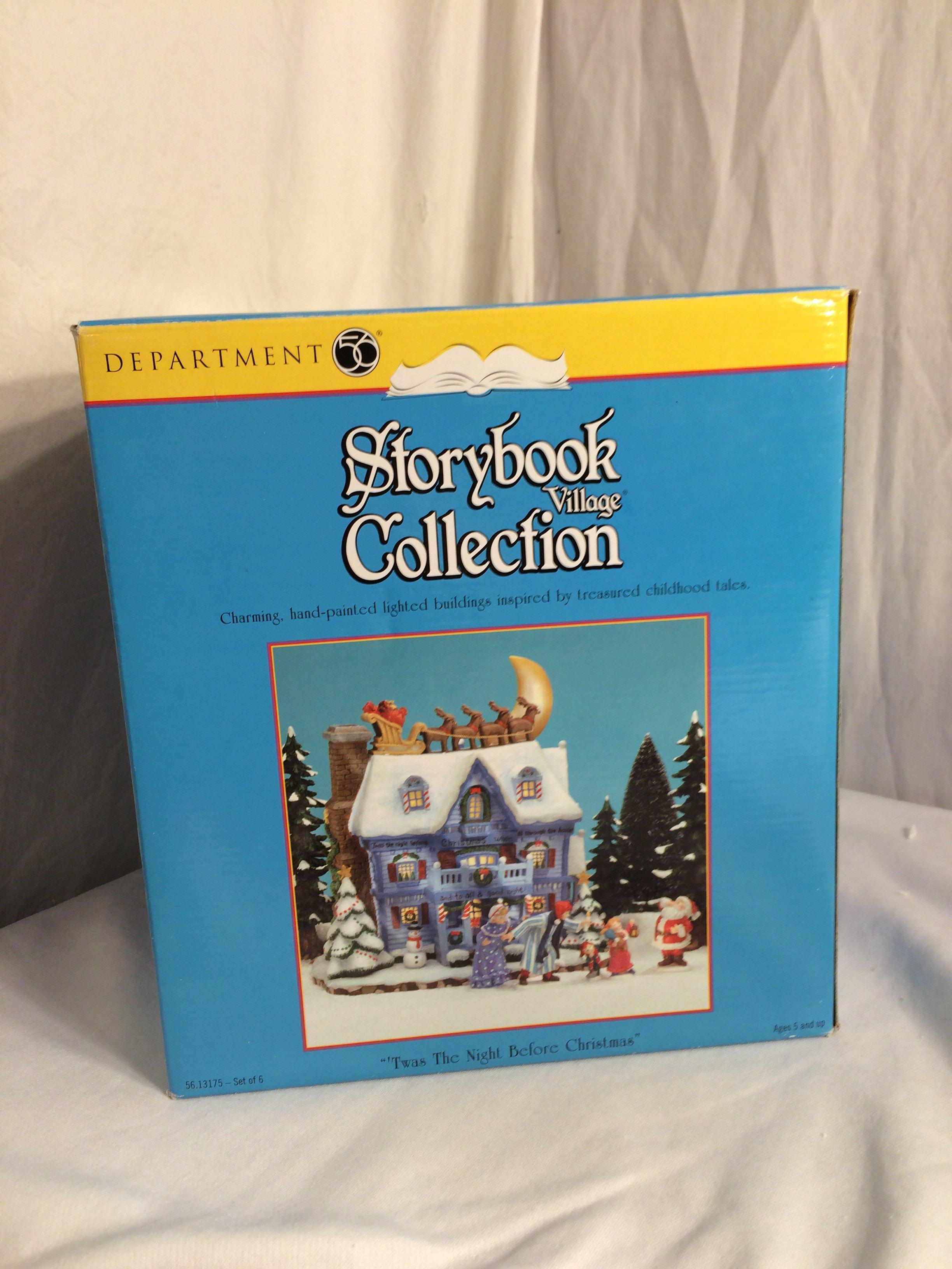 Storybook Village Collection "Twas The Night Before Christmas" 56.13175- Set of 6 Missing Light 11"x