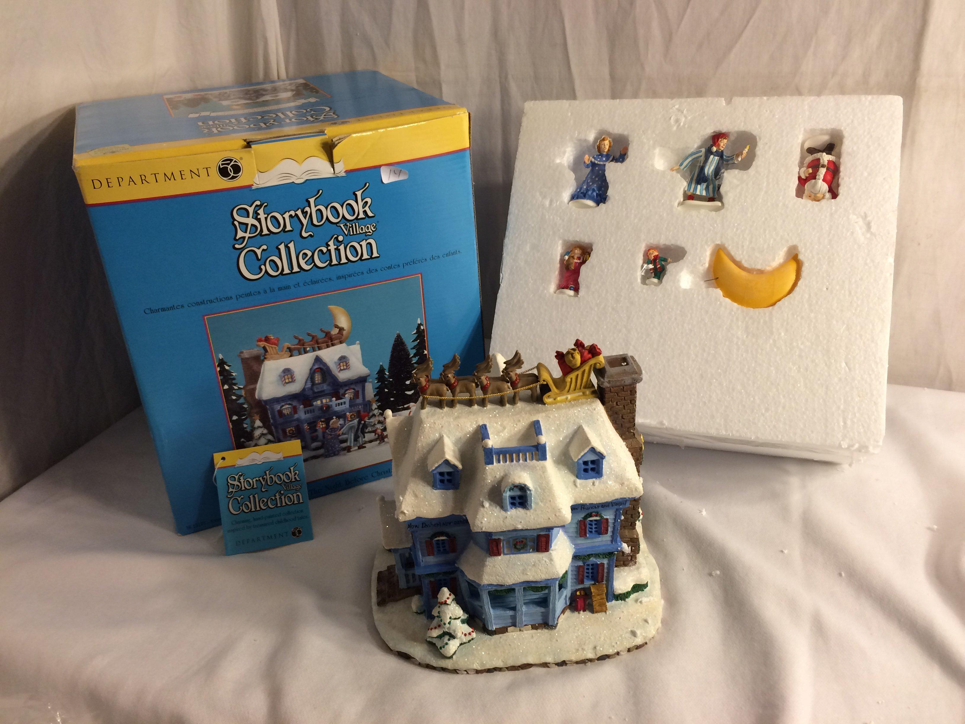 Storybook Village Collection "Twas The Night Before Christmas" 56.13175- Set of 6 Missing Light 11"x