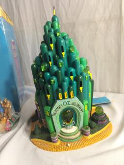 Storybook Village Collection "The Emerald City" 56.13201 Handpainted Lighted Building & Acc. Set of