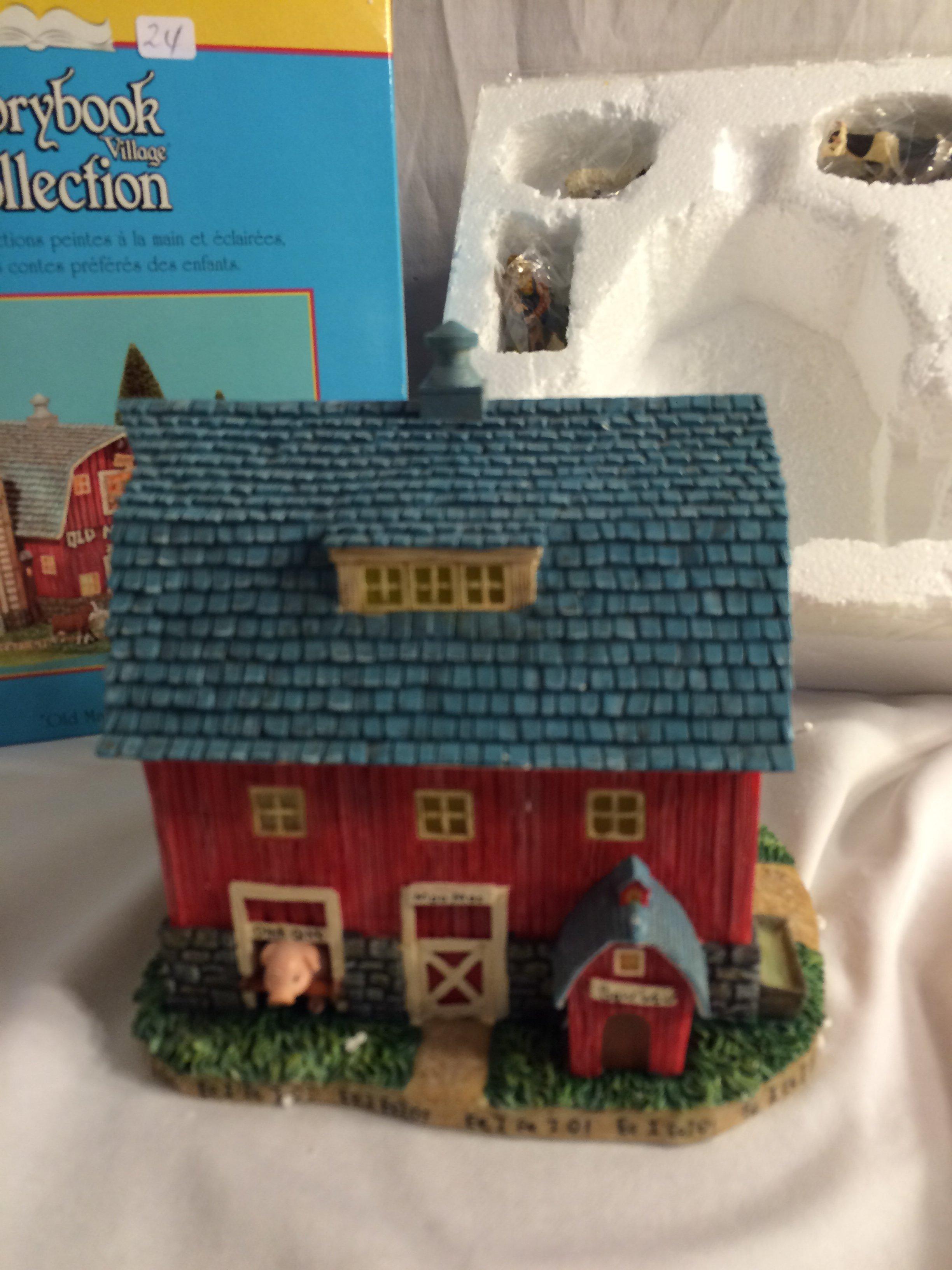 Storybook Village Collection "Old MacDonald's Farm"56.13244 Handpainted Lighted Building 11"t x9.5"