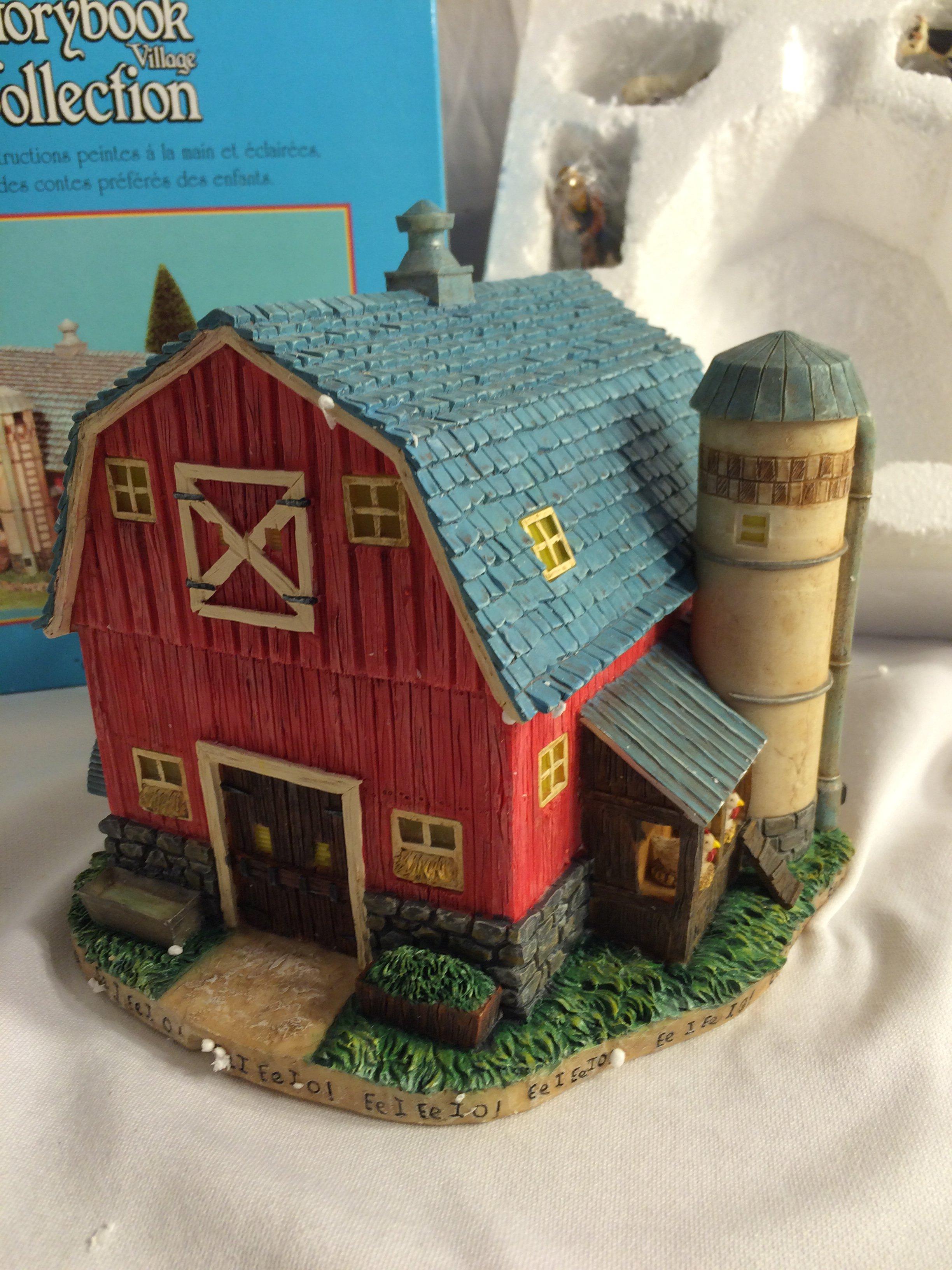 Storybook Village Collection "Old MacDonald's Farm"56.13244 Handpainted Lighted Building 11"t x9.5"