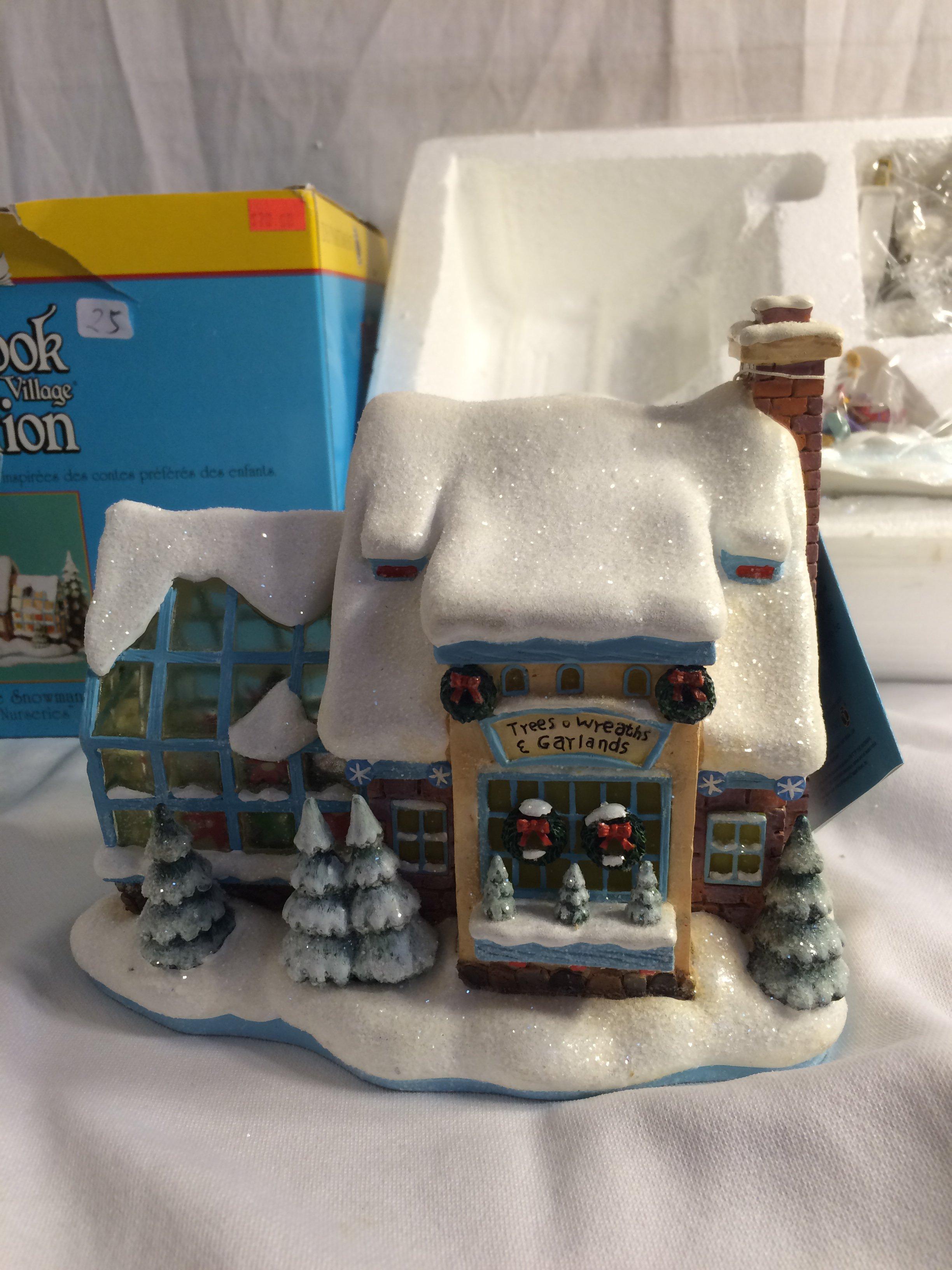 Storybook Village Collection "Frosty The Snowman" Country Nurseries Handpainted Lighted Building