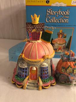 Storybook Village Collection "Cinderella's Dress Shop" Handpainted Lighted Building & Acc. 56.13203