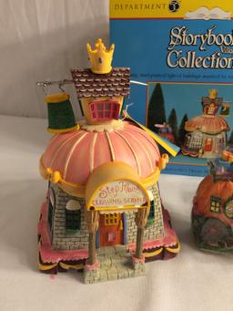 Storybook Village Collection "Cinderella's Dress Shop" Handpainted Lighted Building & Acc. 56.13203