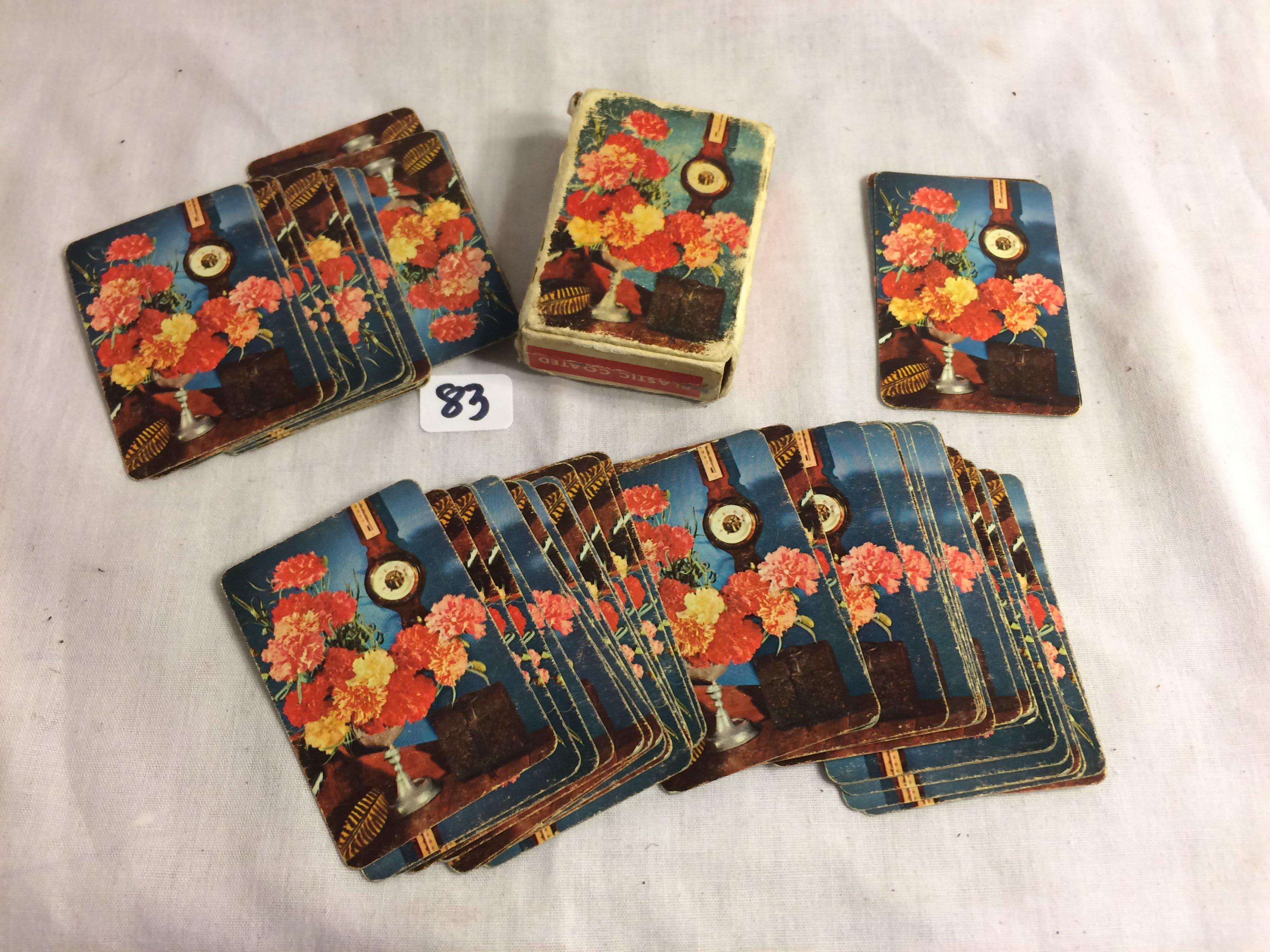 Collector Loose Vintage Stardust Miniatures Plastic Coated Playing Cards Made IN Usa