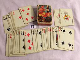 Collector Loose Vintage Stardust Miniatures Plastic Coated Playing Cards Made IN Usa