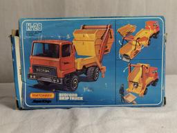 Collector NIP Vintage Matchbox Superkings K-28 Bedford Skip Truck 4.5"Tall by 8"Width Box Size