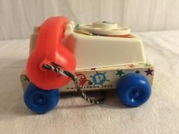 Collector Vintage 1961 Fisher Price Toys Hatter Telephone No.747 Size:6-7" by 4"