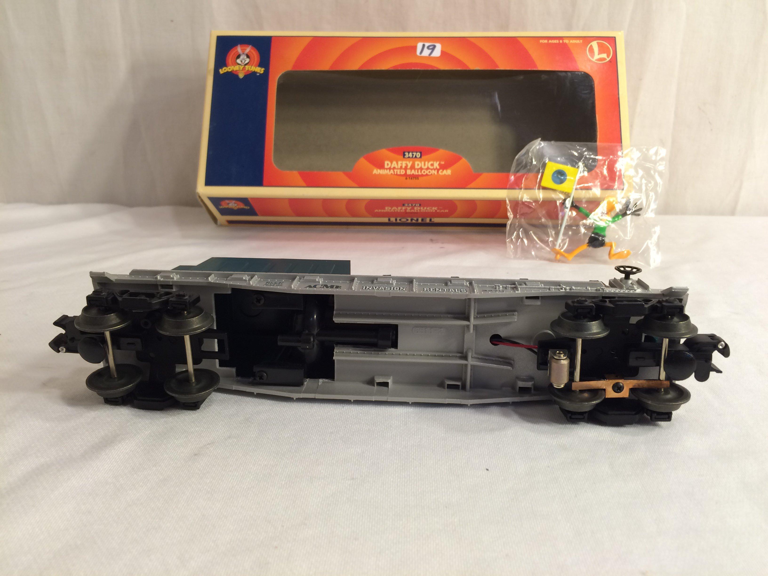 Collector Vintage Electric Trains "Daffy Duck Animated Balloon Car 3470 Looney Tunes Box:13.5"Long