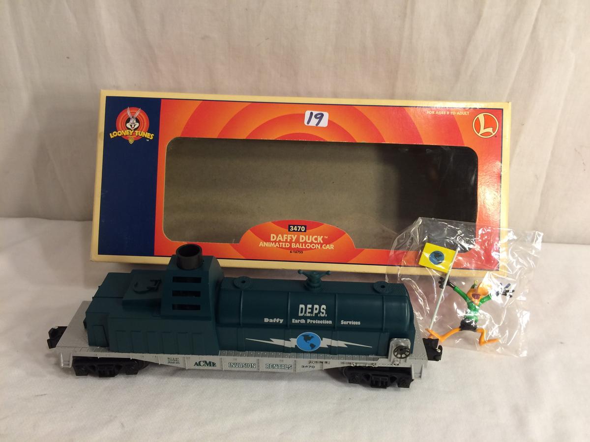 Collector Vintage Electric Trains "Daffy Duck Animated Balloon Car 3470 Looney Tunes Box:13.5"Long