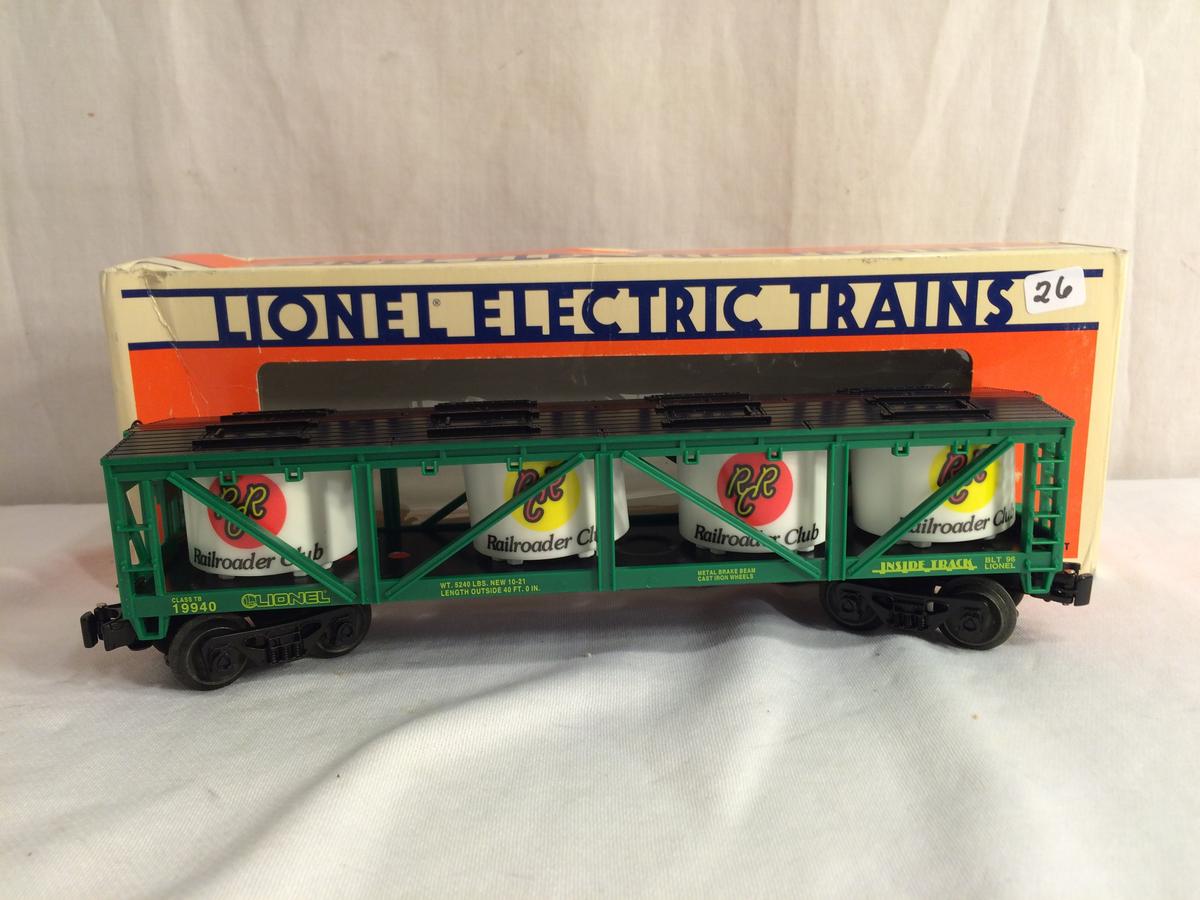Collector Vtg. Lionel Electric Trains " 1996 Inside Track VAT Car 6-19940 Box Size:13"Long