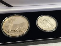 Collector  2007 Silver South Africa Peace Park Series Four Coin Proof Set With COA 0037