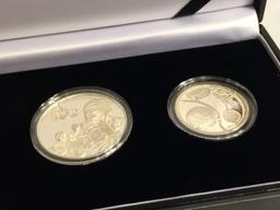 Collector  2007 Silver South Africa Peace Park Series Four Coin Proof Set With COA 0037