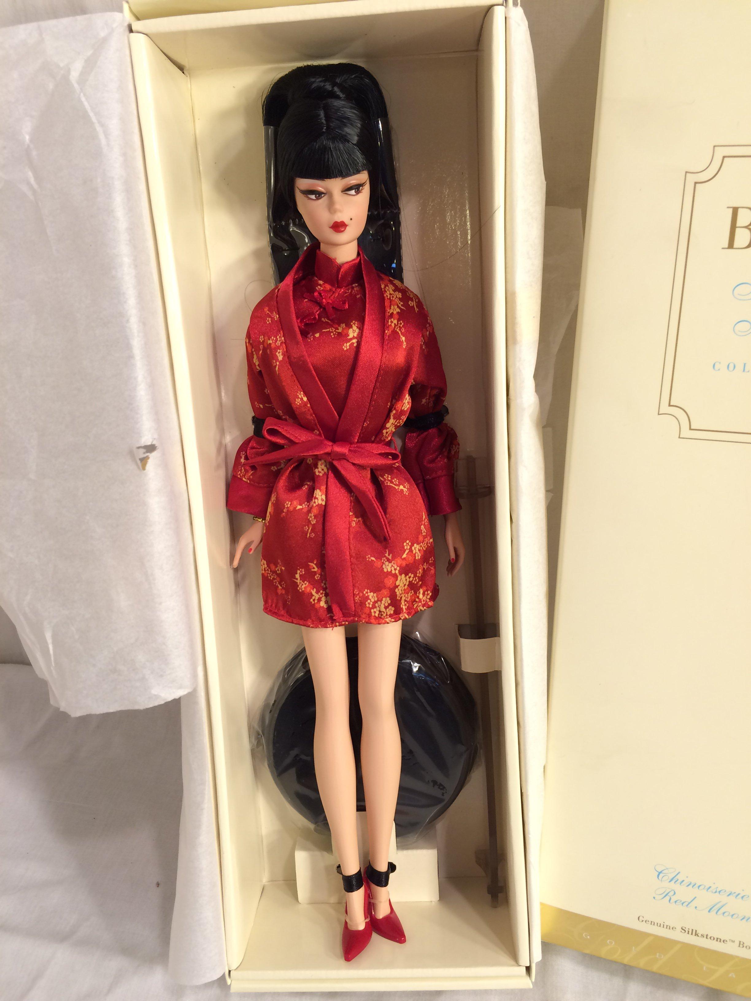 NIB Barbie Genuine Silkstone Body Fashion Model Gold Label Collection "Chinoiserie Red Moon" 13.5"