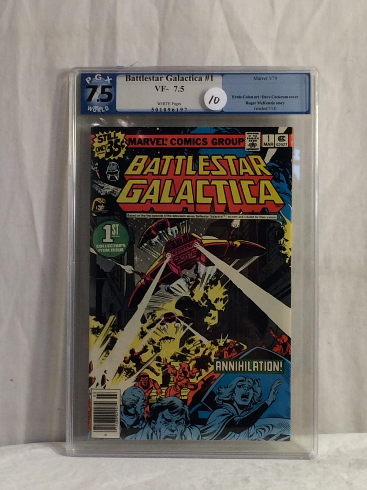 Collector PGX World 7.5 Marvel 3/79 Battle Galactica #1 VF 7.5 Graded Comic Book