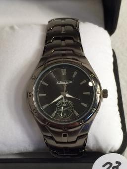 Collector New Marco Max Water Resistance Black Stainless Steel Watch