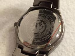 Collector New Marco Max Water Resistance Black Stainless Steel Watch