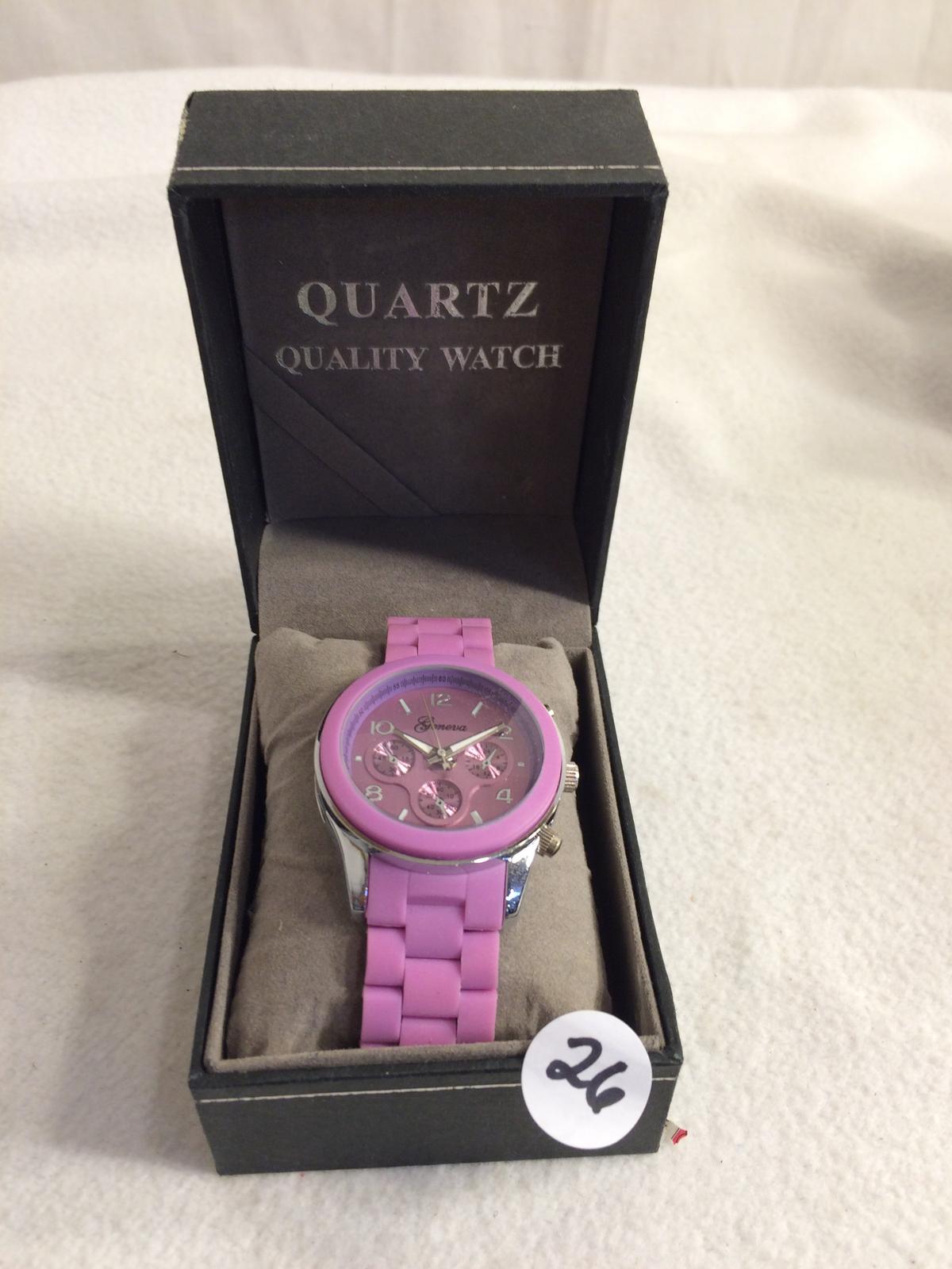 Collector New Geneva Quartz Quality Ladies Watch Water Resistance Stainless Steel