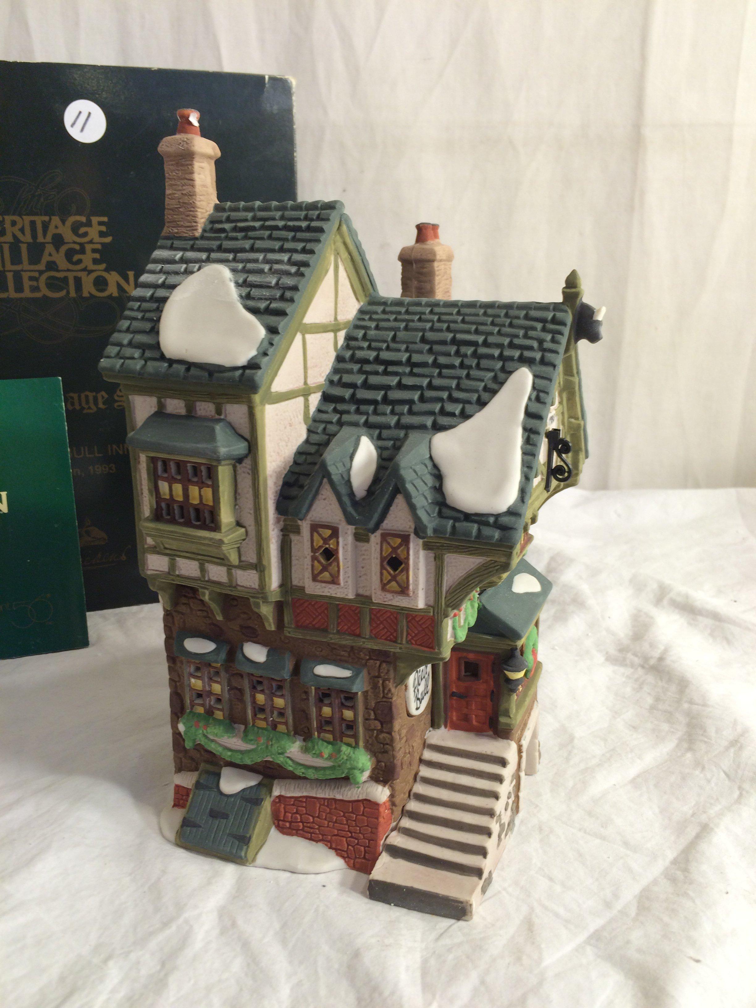 Department 56 Heritage Village Collection Dickens Village Series "The Pied Bull Inn 2nd Edt. 1993