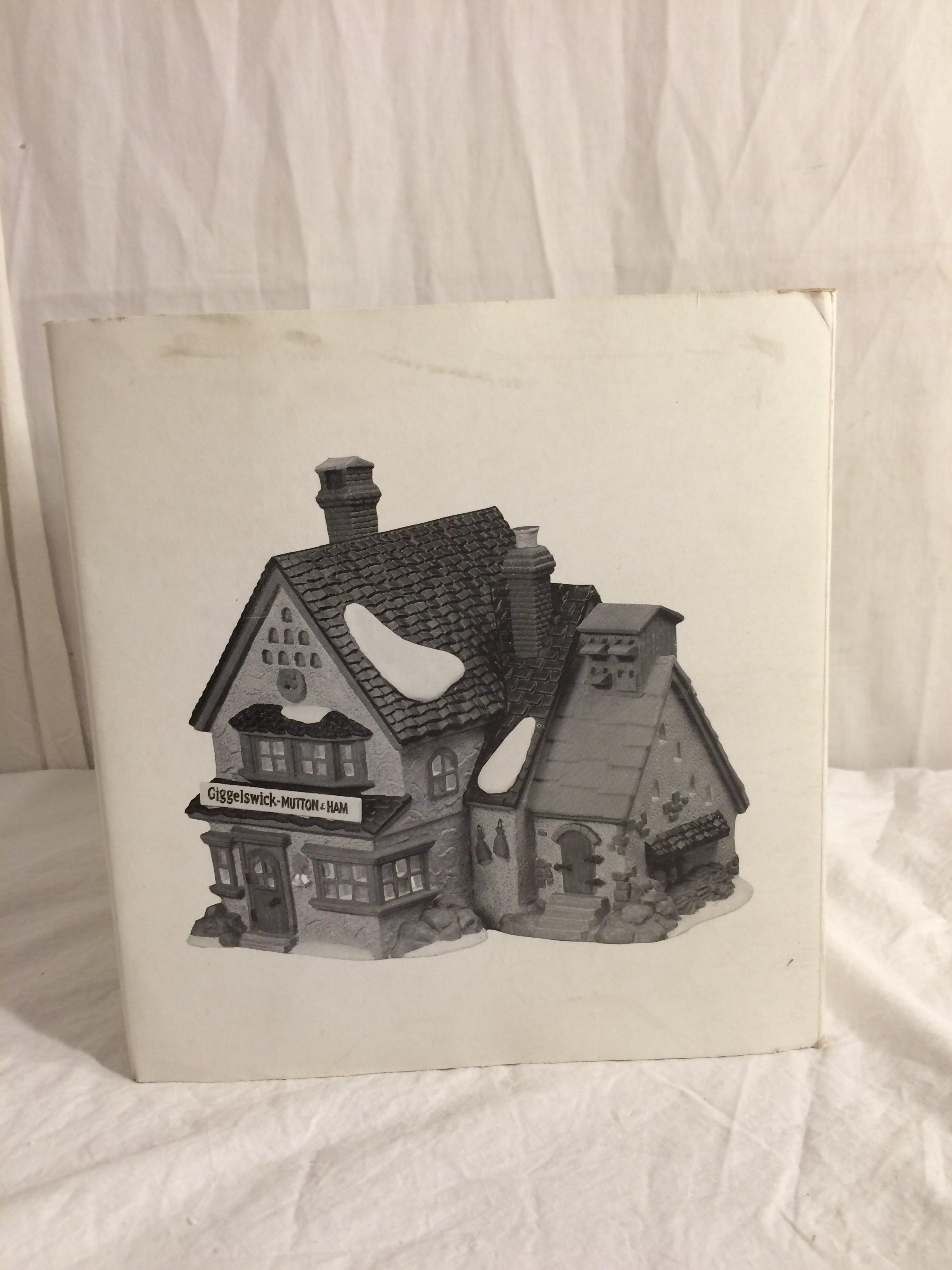 Department 56 Heritage Village Collection Dickens Series "Giggleswick Mutton & Ham Porcelain 9"x7"