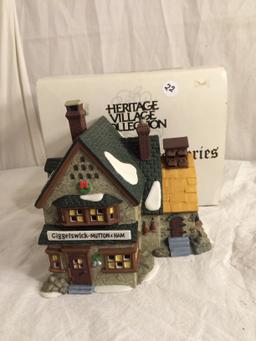 Department 56 Heritage Village Collection Dickens Series "Giggleswick Mutton & Ham Porcelain 9"x7"