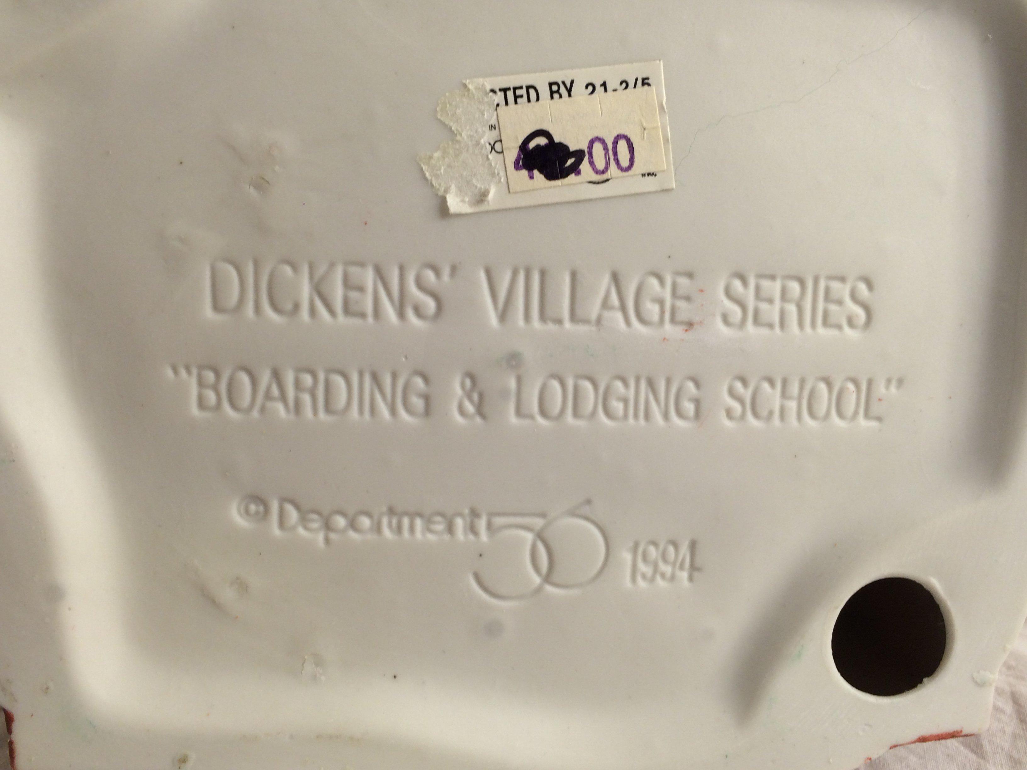 Department 56 Heritage Village Collection Dickens Series "Boarding & Lodging School" Size:9.5x10x6.5