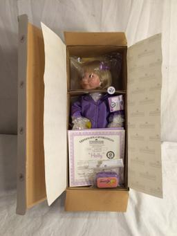 Collector The Ashton-Drake galleries Porcelain Doll "Holly" With COA 14"Tall Box Size