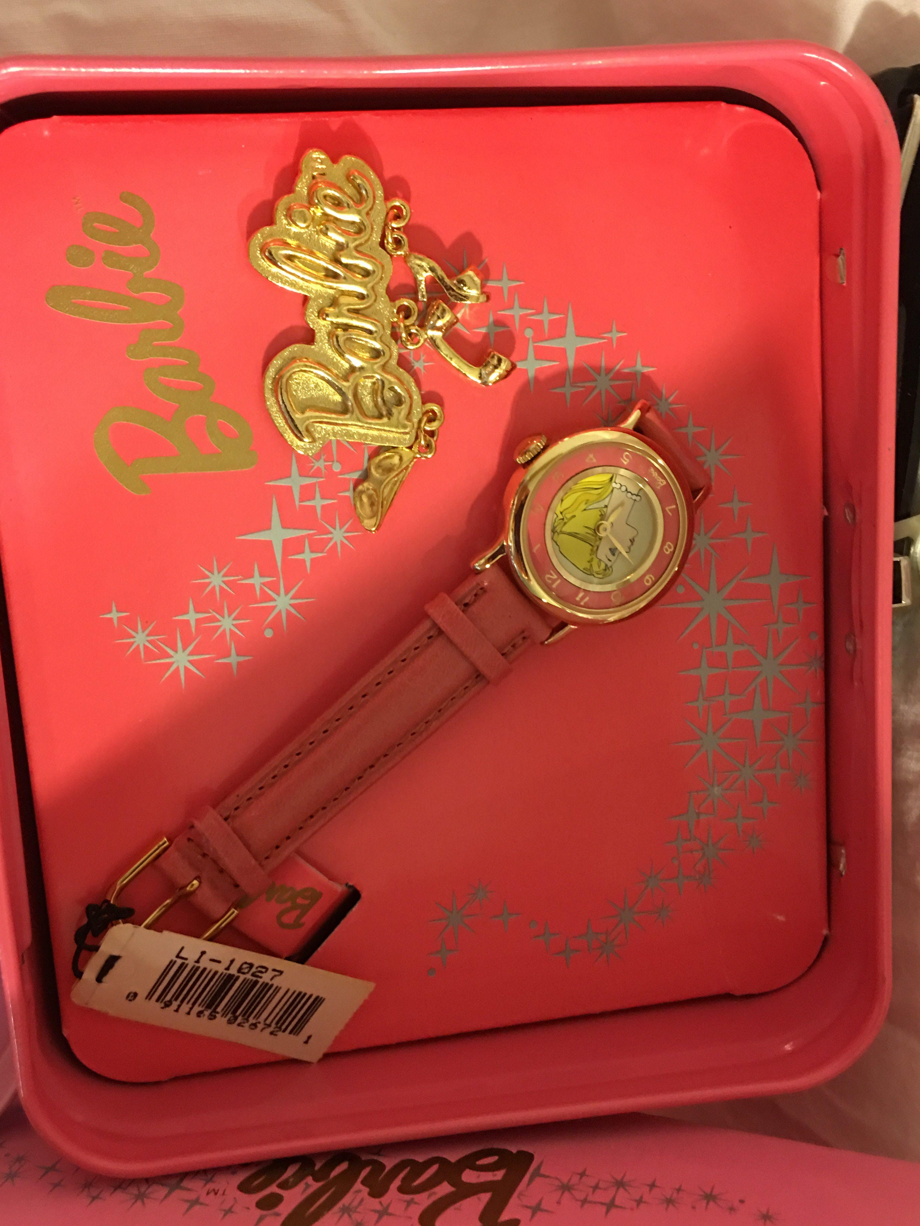 Collector Barbie Pretty and Pink 1994 Limited Edition Watch Collection Casebacks From Fossil