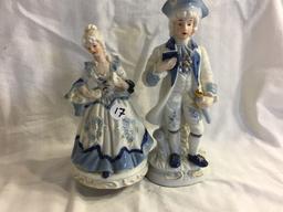 Lot of 2 Pieces Collector Japanese Porcelain Figurines 7-9"Tall /Each - See Pictures