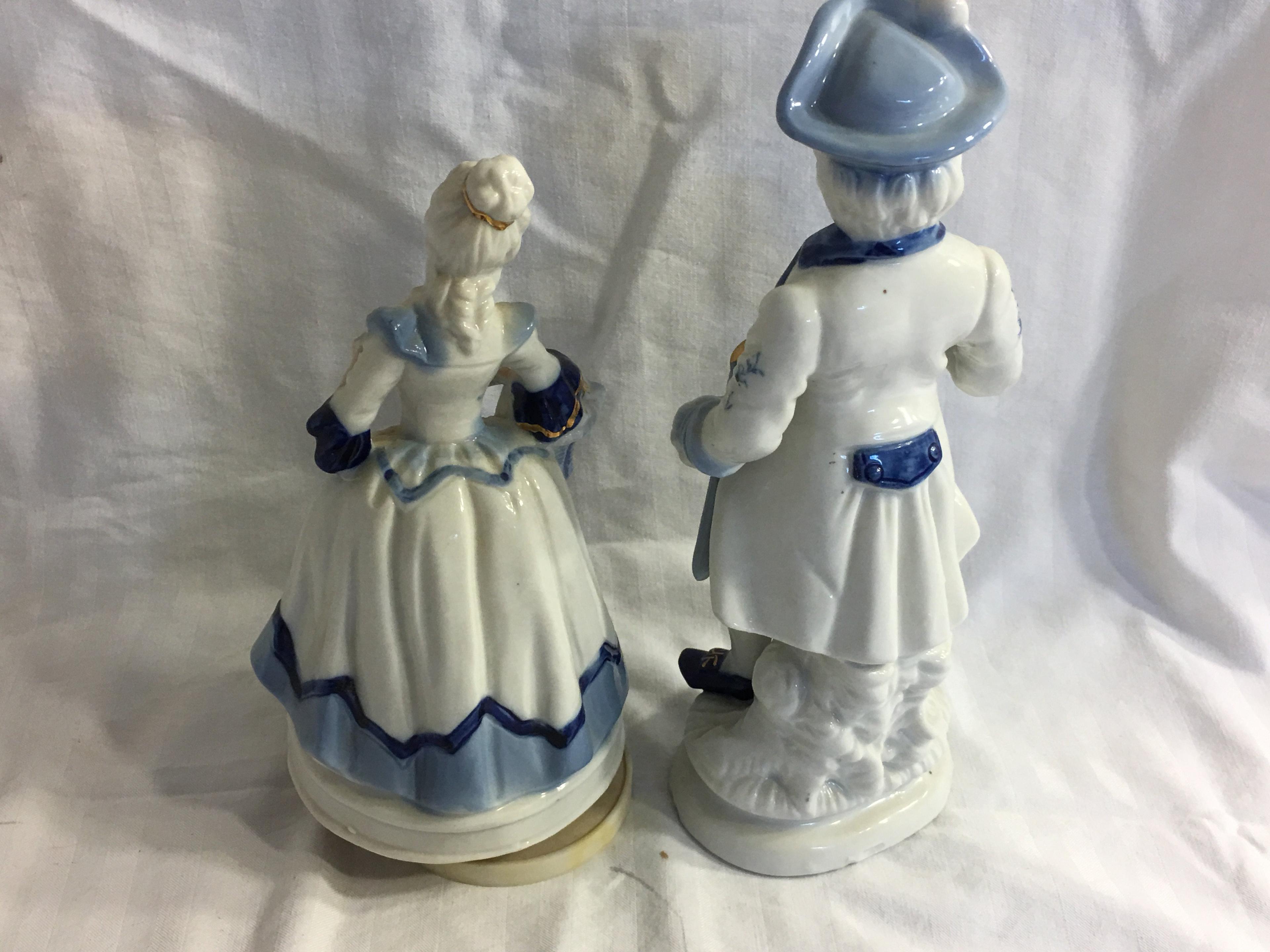 Lot of 2 Pieces Collector Japanese Porcelain Figurines 7-9"Tall /Each - See Pictures
