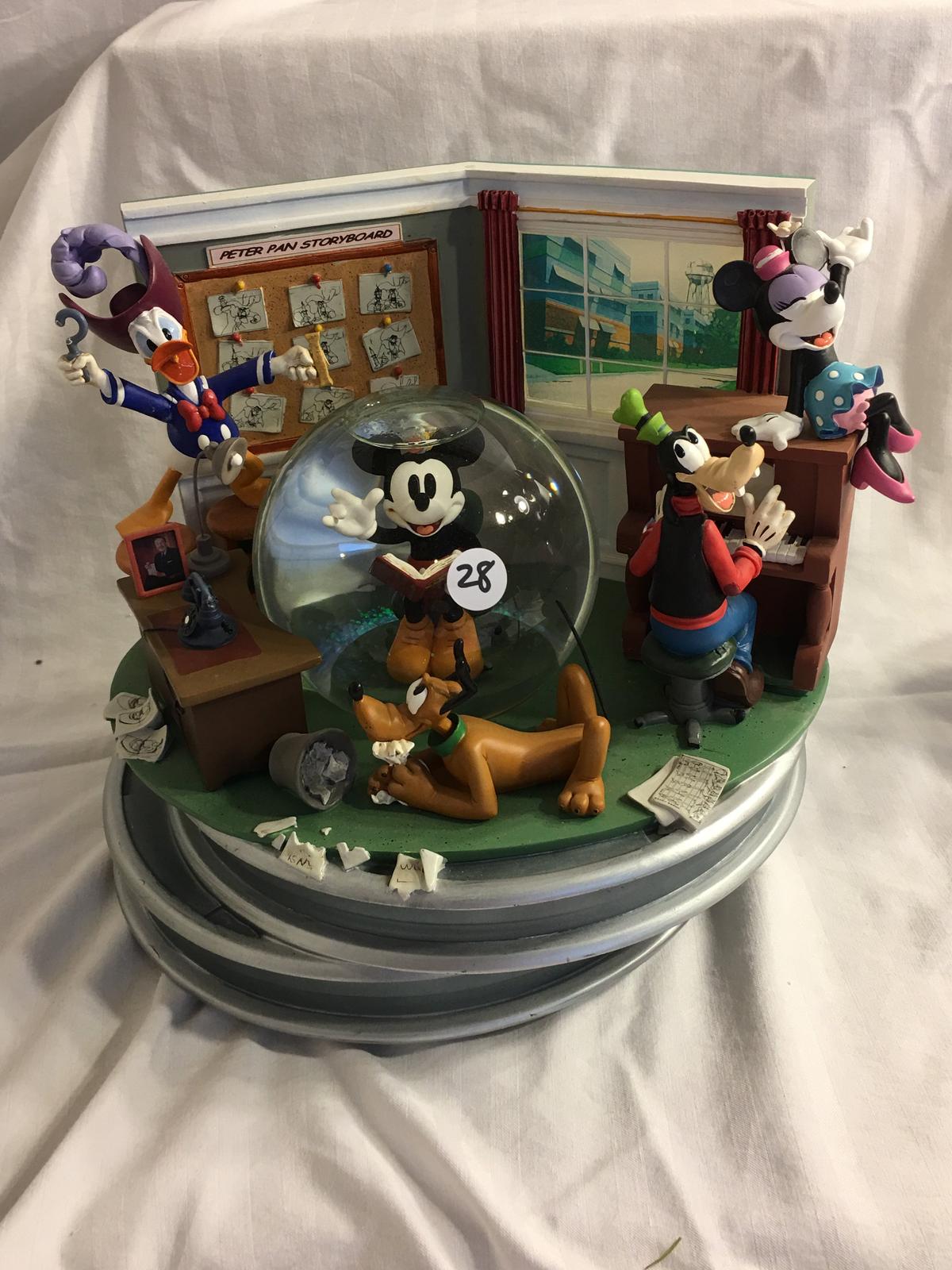 Collector Disney Tradition Jim Shore Enesco Mickey Mouse Snowglobe 9"x11" Has minor damage