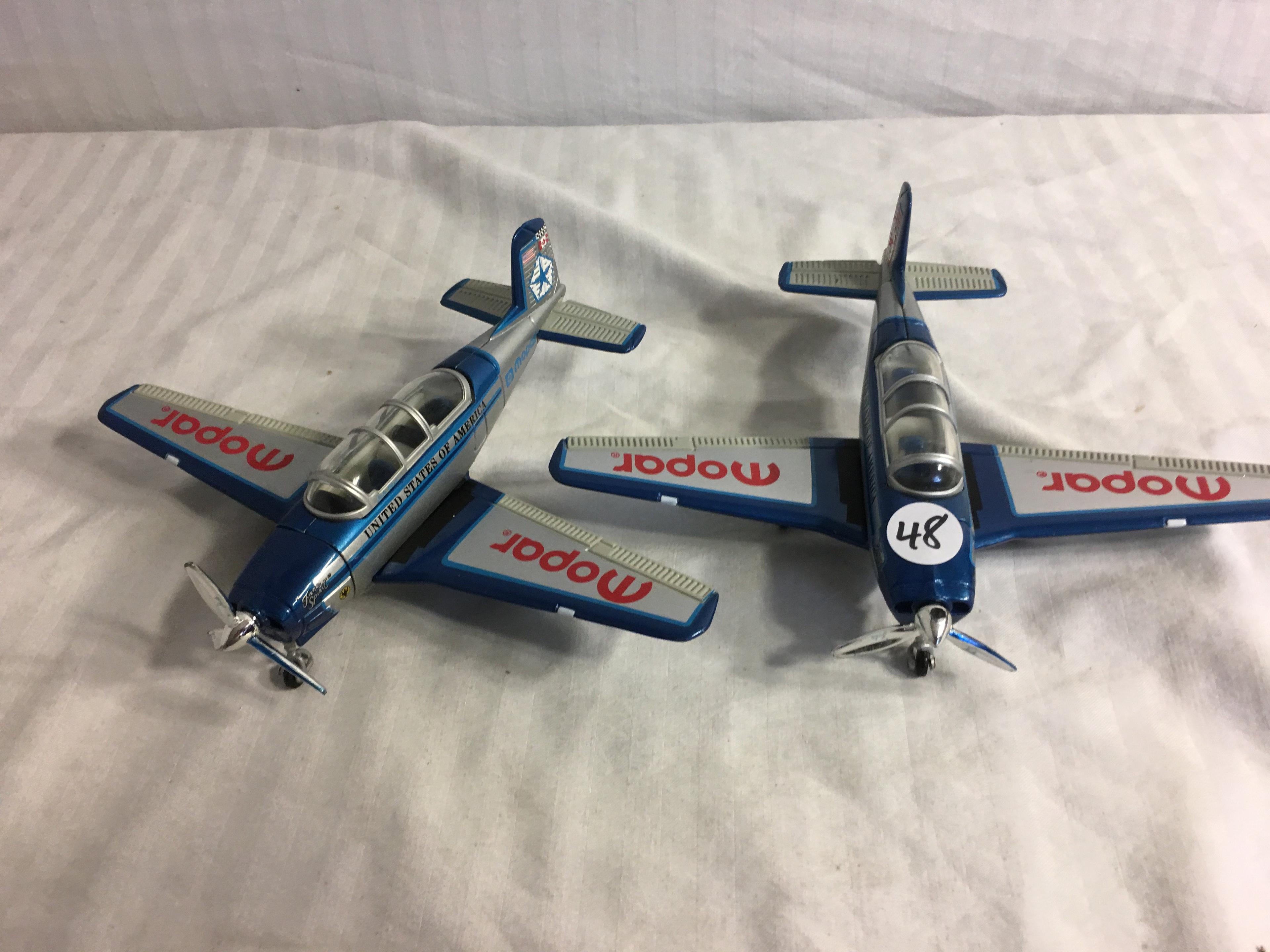 Lot of 2 Pieces Collector Loose Mopar Die-Cast Airplane Size:8.5x6.5" Has Minor Damage both