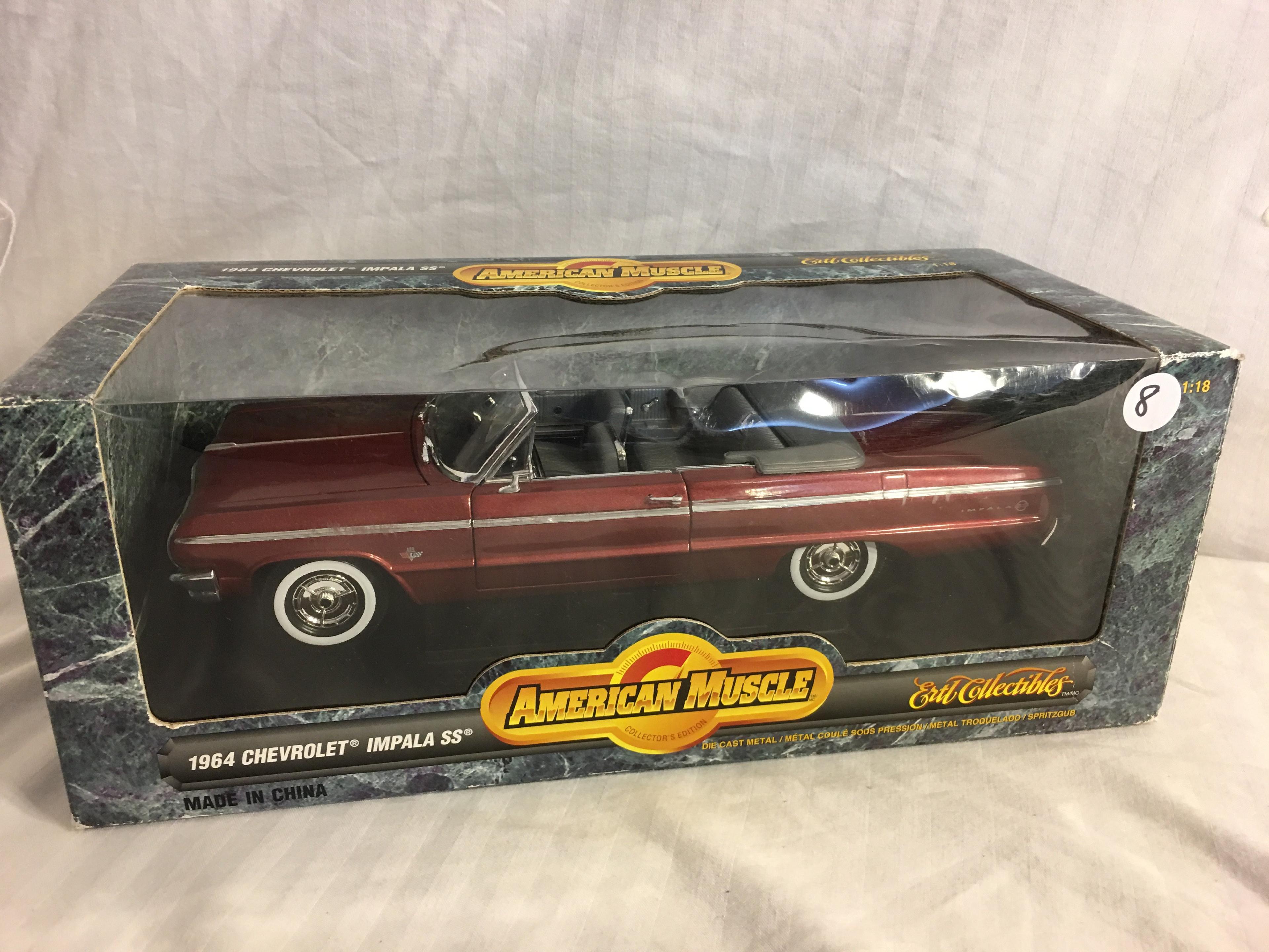 Collector American Muscle ERTL 1964 Chevrolet Impala SS 1:18 Scale Die-Cast Metal