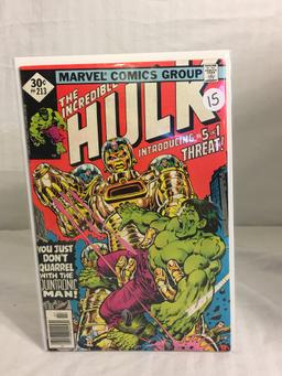 Collector Vintage Marvel Comics The Incredible Hulk Comic Book #213