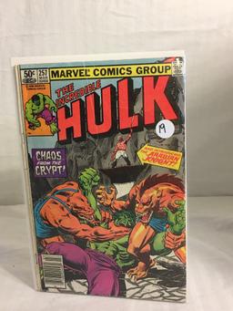 Collector Vintage Marvel Comics The Incredible Hulk Comic Book #257
