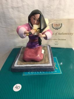 Collector Classics Walt Disney Collection "Honorable Decision Mulan Figurine Box Size:9x9.5"