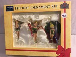 Collector Walt Disney Showcase Holiday Ornament Set "Tinker Bell Collection 10"x8" Box Size