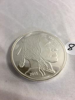 2015 Collector 5 Troy Oz .999 Fine Silver Buffalo Coin